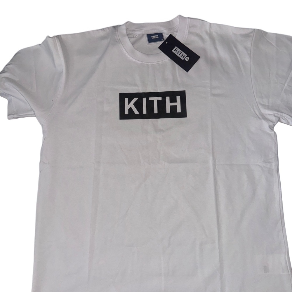 Kith White Tee with Black Logo